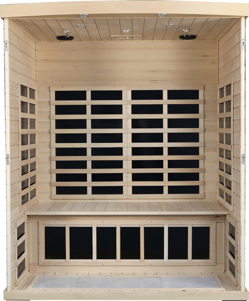 Low EMF Three person Far infrared sauna room (Front & Rear)