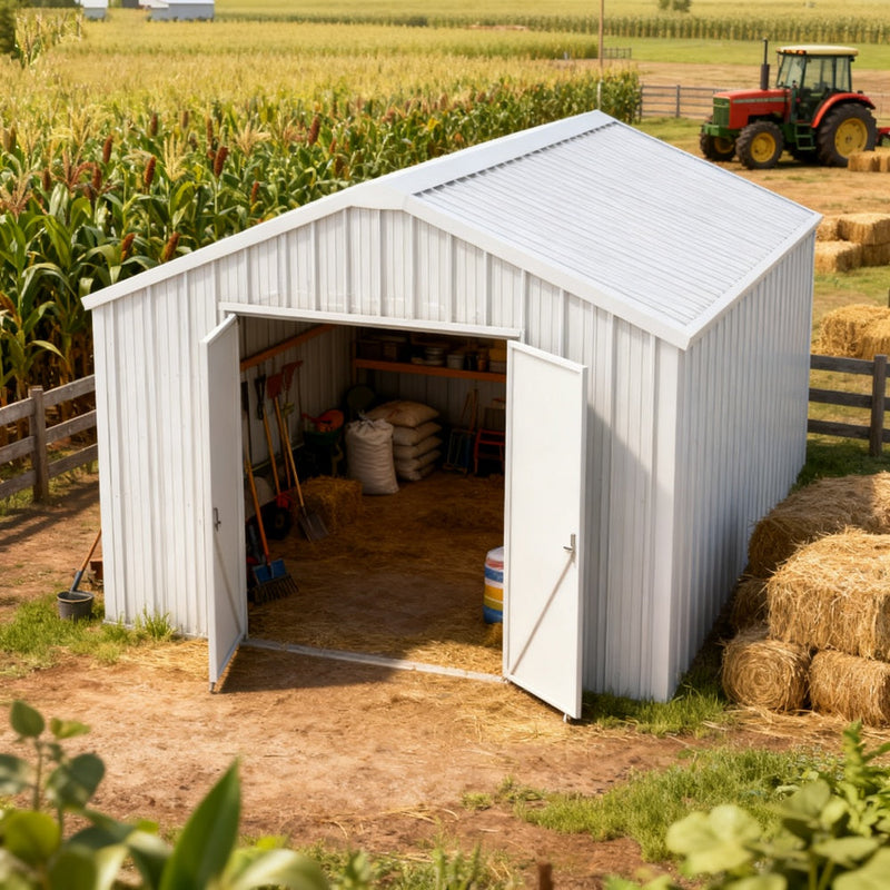 12'x20' Heavy-Duty Metal Garage Shed
