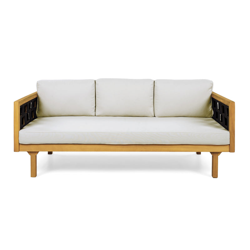 Luxury Acacia Wood Outdoor Daybed Set
