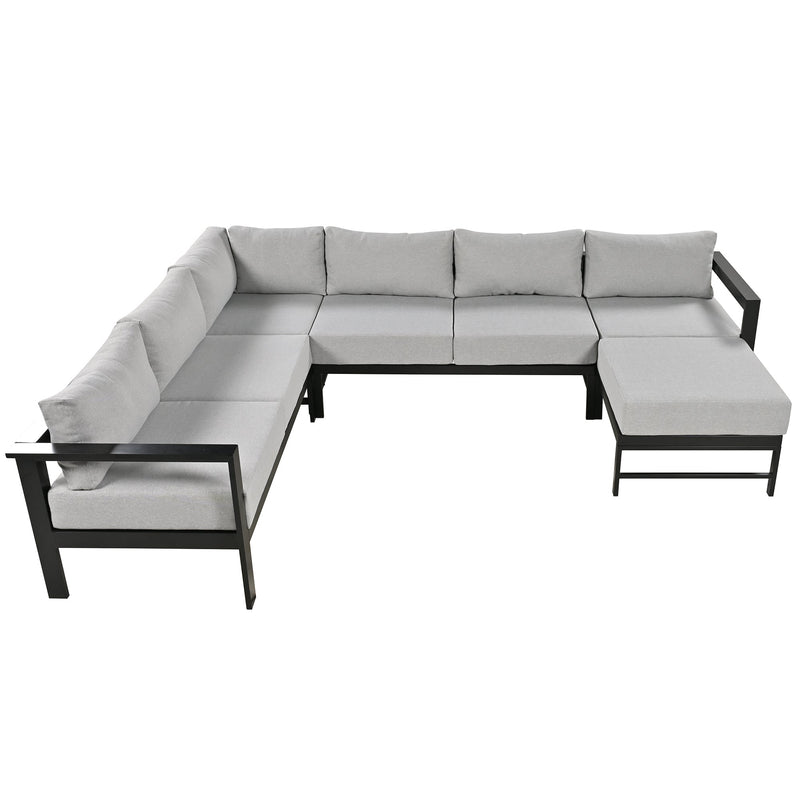 U_Style U-Shaped Outdoor Sectional Sofa Set