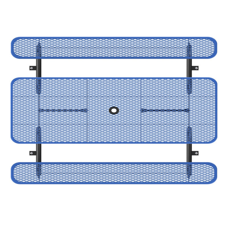 8ft Rectangle Picnic Table With Umbrella Hole