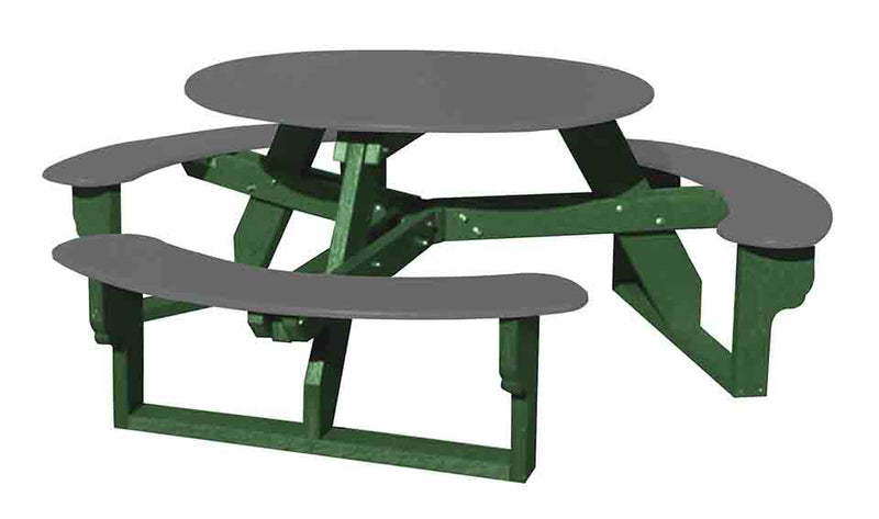 Open Round Table for Versatile and Customizable Outdoor Round Table Seating