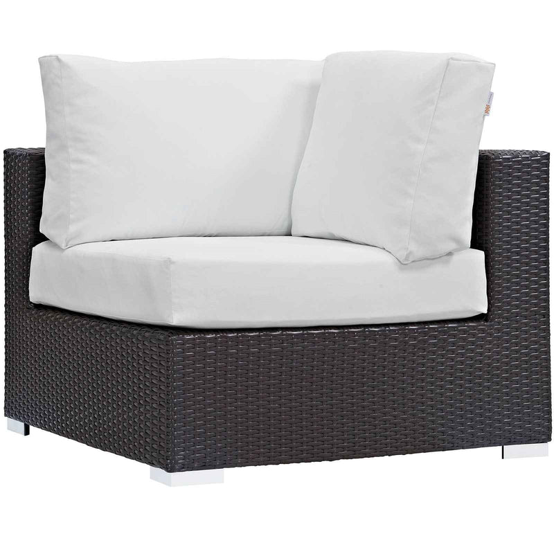 Patio Elegance Outdoor Sectional Set - 10-Piece Convene Lounge Set by Modway