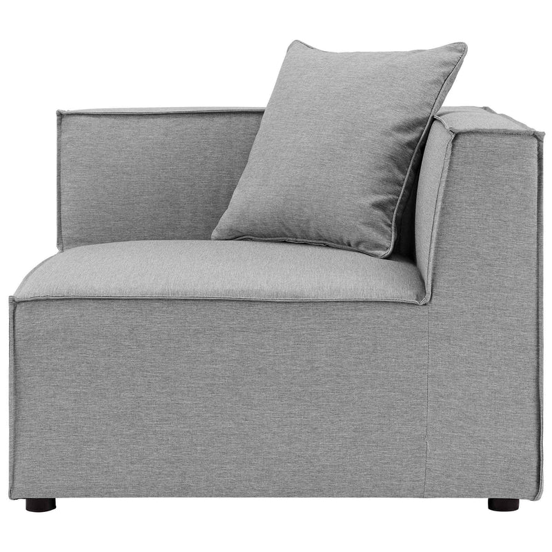Patio Elegance Sectional Sofa - Saybrook 8-Piece Outdoor Upholstered Sofa by Modway