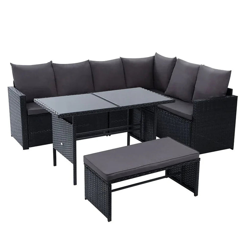 Gardeon Outdoor Furniture Dining Setting Sofa Set Lounge Wicker 8