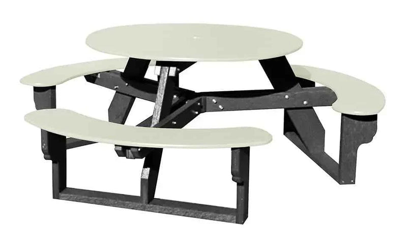 Open Round Table for Versatile and Customizable Outdoor Round Table Seating