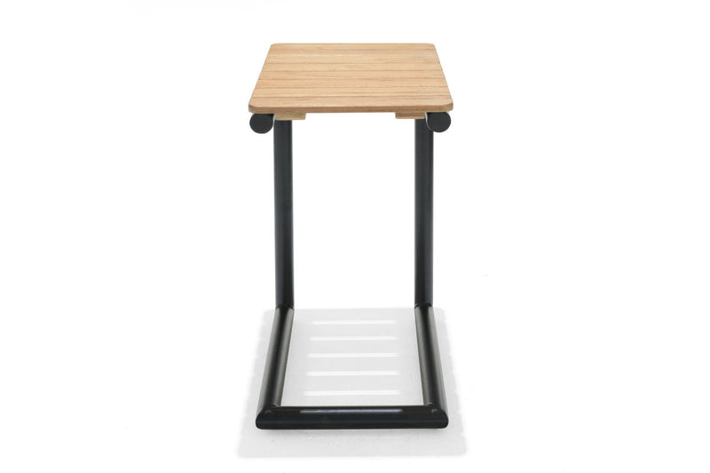 Portals Dark C-Shape Side Table Black