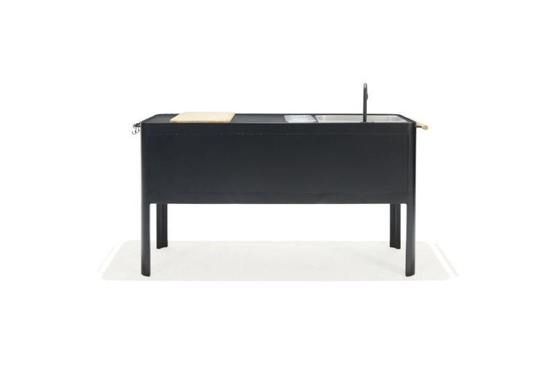 Portals Dark Outdoor Kitchen