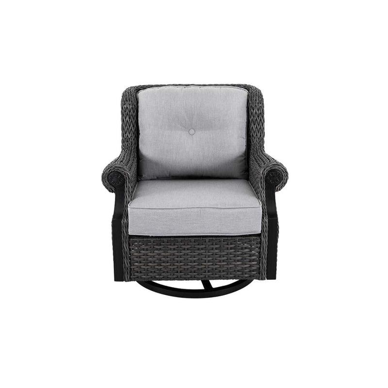 Lassen 4-Piece Wicker Sofa Set with Swivel Rocking Chairs