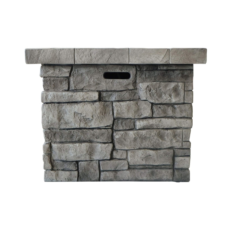 Alora 30-Inch Modern Outdoor 40K BTU Steel Frame Propane Fire Table With Lava Rocks (SAK12756)