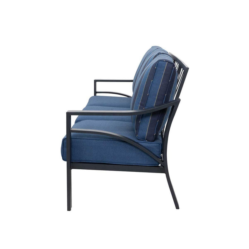 Jarvis 2-Piece Aluminum Sofa Set with Coffee Table