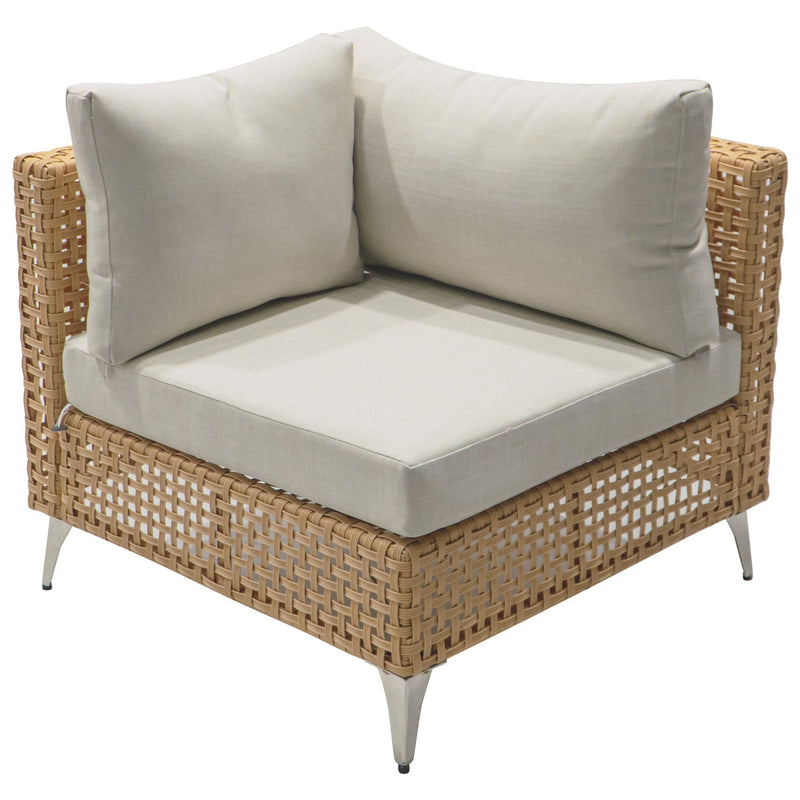 K&K 8-Piece Patio Furniture Set with Fire Pit Table