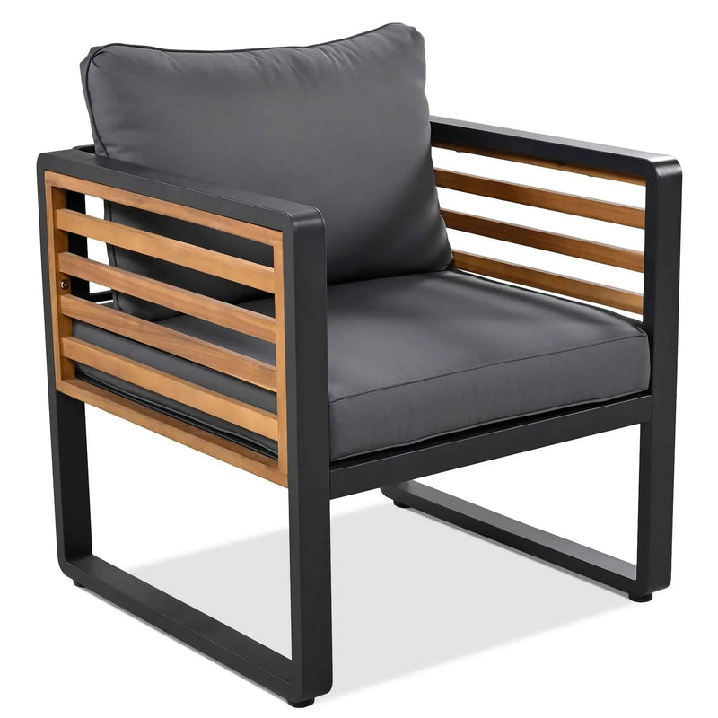 Large Size 4-pieces Outdoor Furniture sofa for 5 Person Conversation