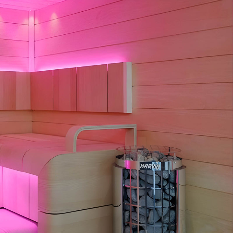 Harvia Cilindro Modern Steel Pillar Style Sauna Heater W/ Sauna Stones [PC60/80/90] (SAK84937)