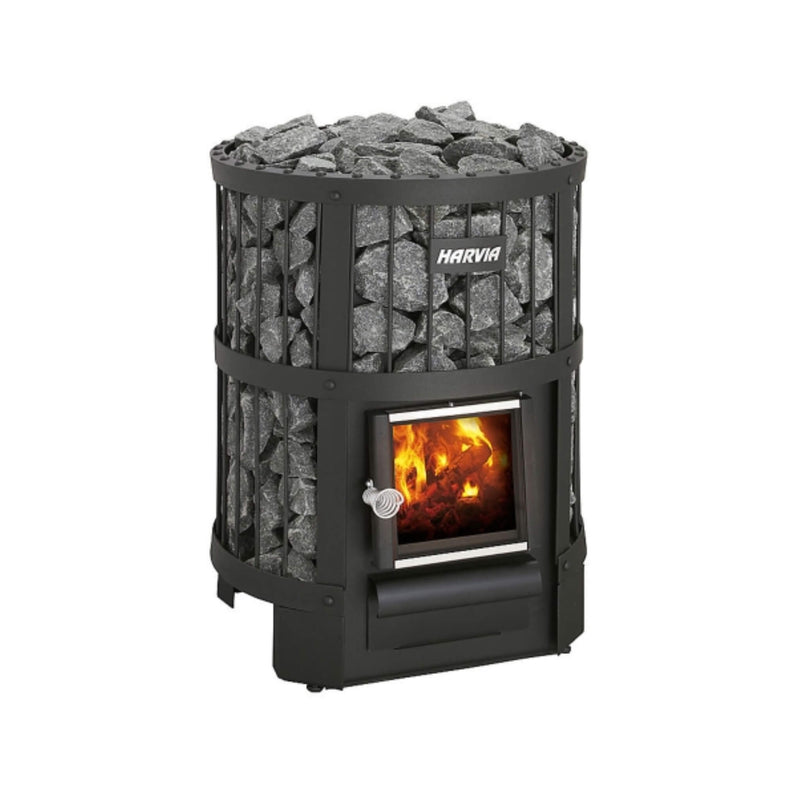 Harvia Legend 150 16KW Wood-Burning Sauna Stove Package [LGND-PKG-BK/SS] (SAK65148)
